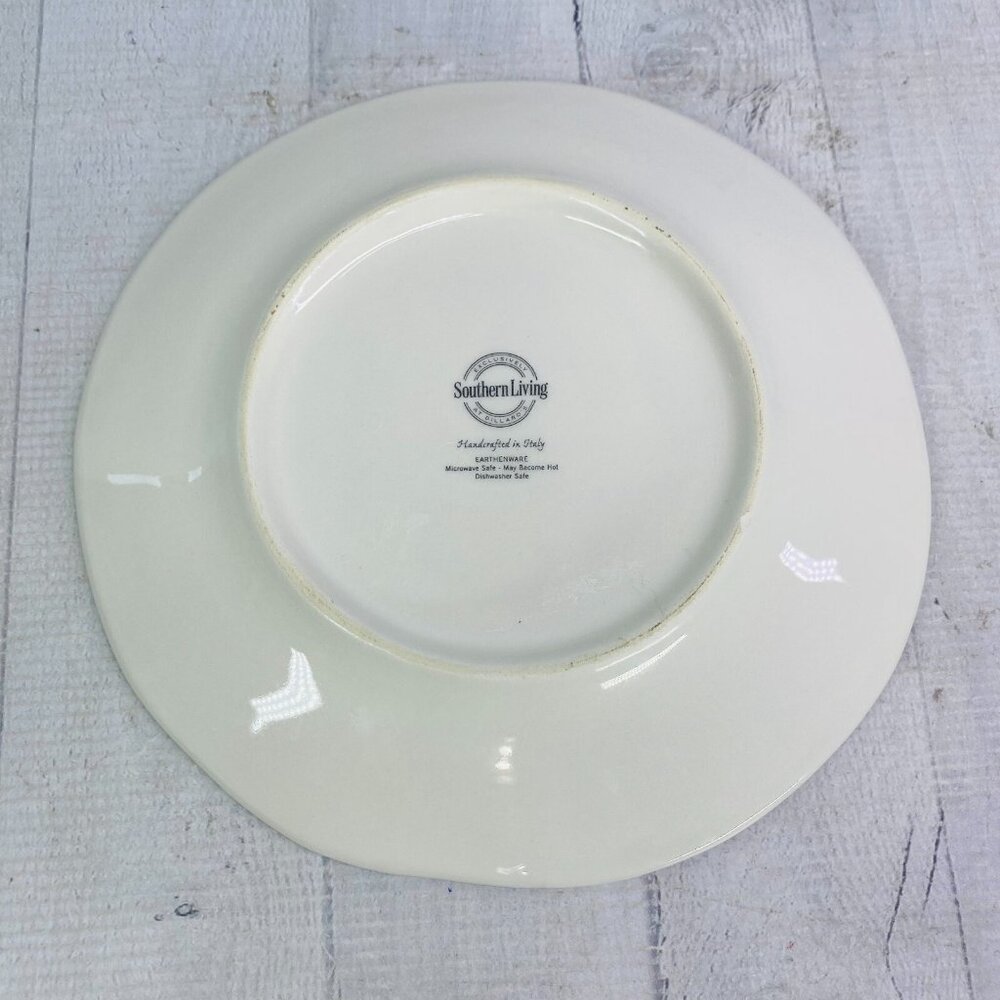 Southern Living ROOSTER Chicken Hand Crafted Italy Farmhouse Lunch Plate Set 5 - Picture 5 of 16